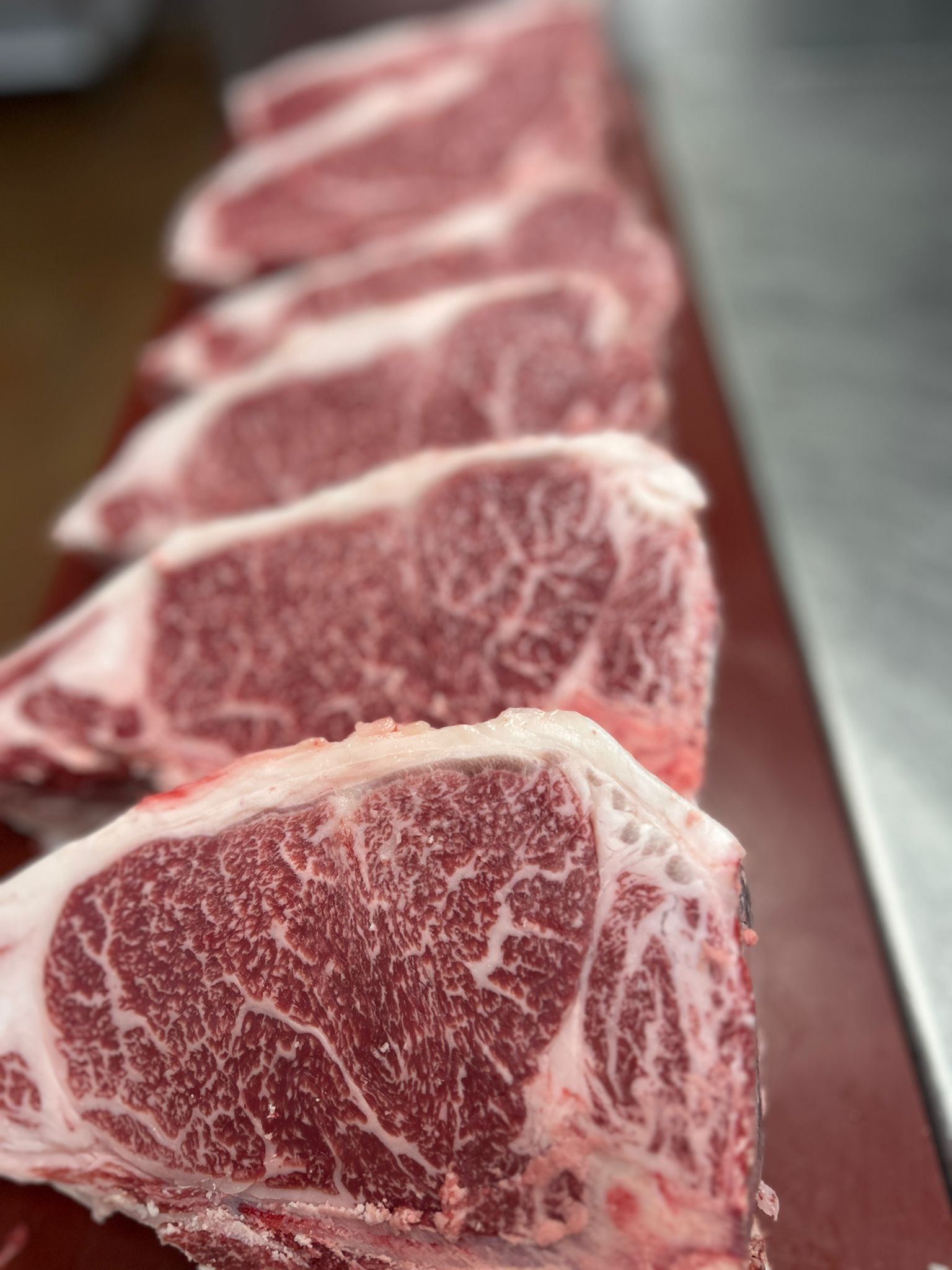 Sharing T-bone steak